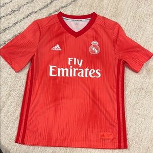Adidas Kids Red Soccer Jersey